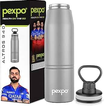 Pexpo Altros Pro Stainless Steel Hot Cold Vacuum Insulated Flask Ml Grey Leak Proof