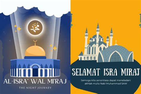 11 Contoh Gambar Poster Isra Miraj 2024 Bisa Untuk Anak SD Indozone