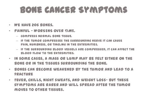 The Health Website : Symptoms of bone cancer