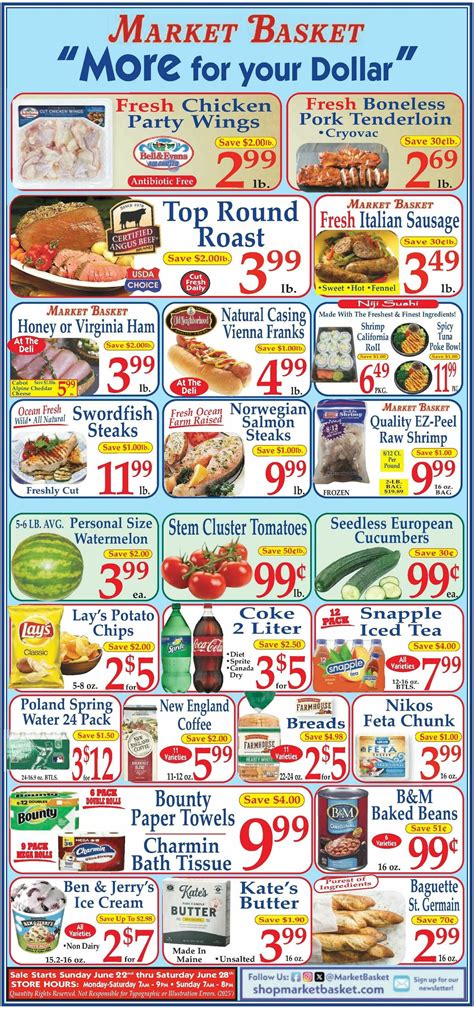 Market Basket Flyer from June 22