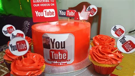 Youtube Theme Cake How To Make Youtube Cake Design Youtube