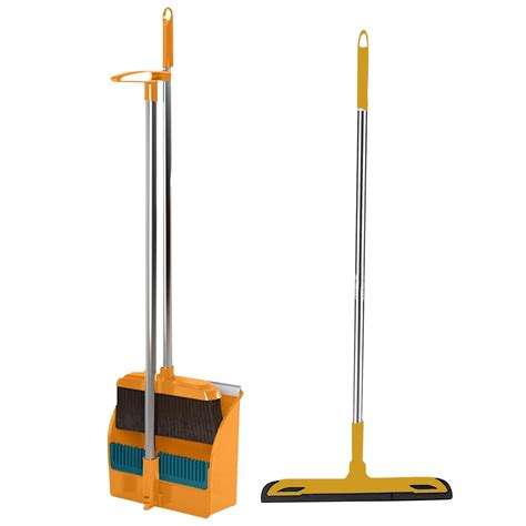 Broom And Dustpan Setdustpan And Broom Combo With Upgrade Long Handle