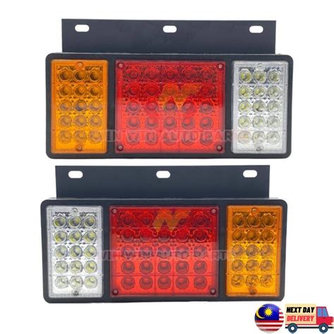 Isuzu Npr Hicom Hino Fuso Universal Steel Plate Led Tail Lamp V Or