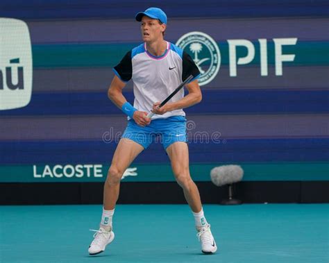 Jannik Sinner Of Italy In Action During Men S Singles Final Match