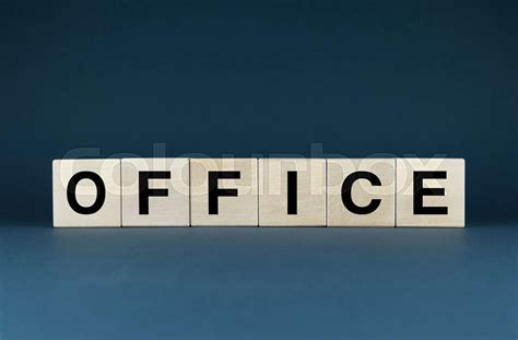 Office Cubes Form The Word Office Stock Image Colourbox