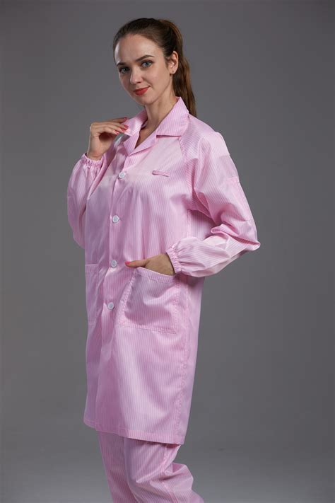 Reusable Pink Food Processing Clothing Two Pieces Non Toxic No Radiation