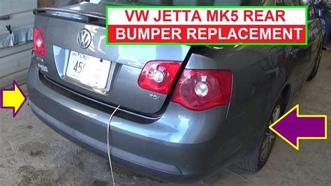 How To Remove And Replace Rear Bumper On VW Jetta MK5 YouTube