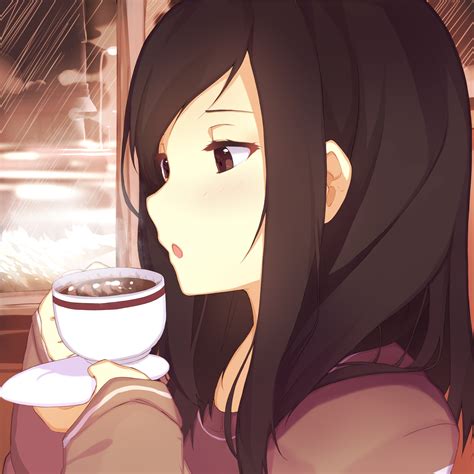 anime girl drinking Anime People, Anime Guys, Manga Anime, Anime Art ...