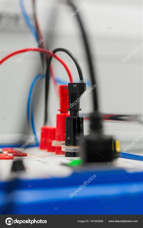 Relay test set equipment. Relay and protection testing Stock Photo by ...