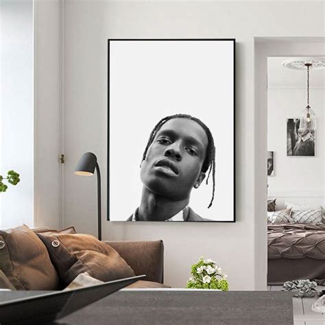 Asap Rocky Poster Hip Hop Art Music Singer Hip Hop Rap Print Etsy