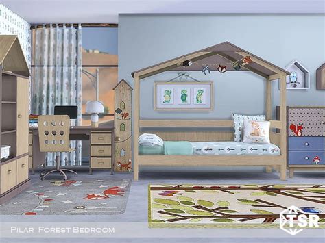 Pilars Forest Bedroom Forest Bedroom Sims 4 Children Sims 4 Custom