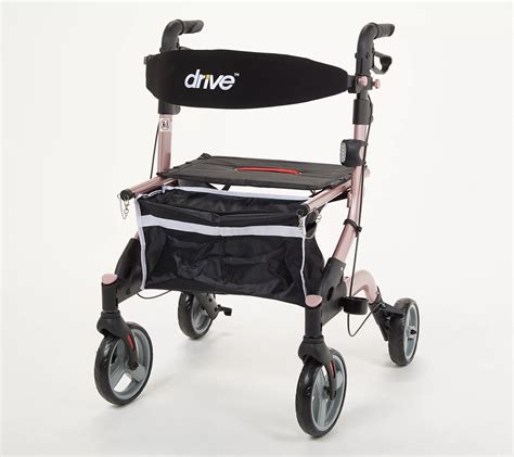 Drive Medical Foldable Lightweight Rollator With Light