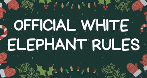 White Elephant Gift Exchange Rules How To Play Pdf