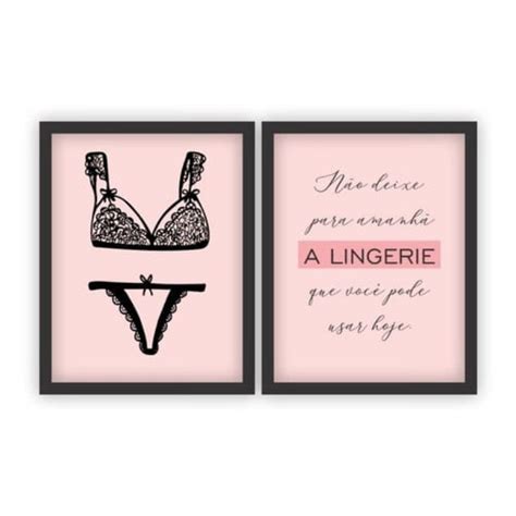 Kit Placas Decorativas Mdf Lingerie Loja Shopee Brasil