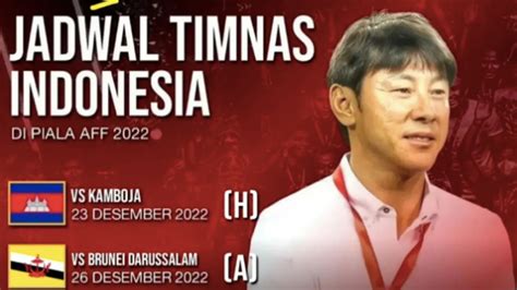 Shin Tae Yong Bagikan Jadwal Timnas Indonesia Di Piala Aff Target