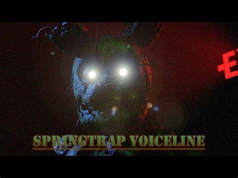 Voiceline Springtrap Special Delivery SFM FNAF YouTube