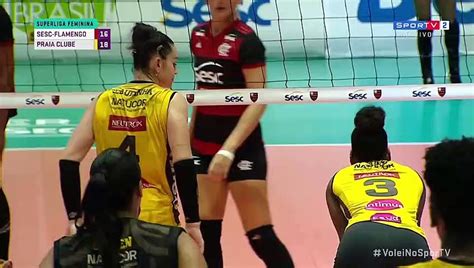 Superliga Feminina 2020 Sesc Flamengo x Praia Clube Vídeo Dailymotion