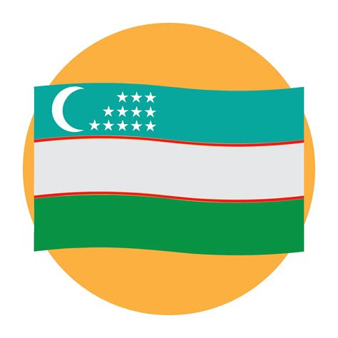 Usbekistan Flag Icon Vector Art At Vecteezy