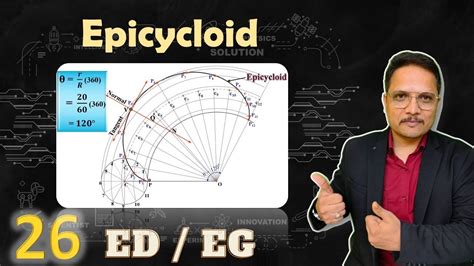 Epicycloid in Engineering Drawing | Tangent and Normal to the ...