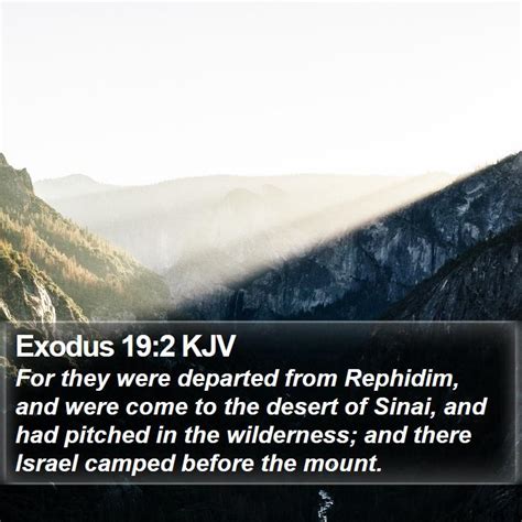 Exodus 19:2 KJV Bible Verse Images