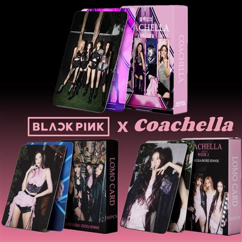 55pcs Blackpinkandcoachella Photocards Latest Concert Album Poster Hd Lomo Card Collection Jennie