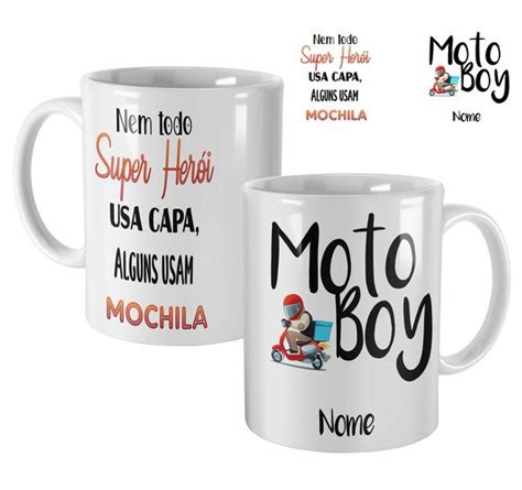 Caneca Personalizada Para Presente Motoboy Profissão Elo7