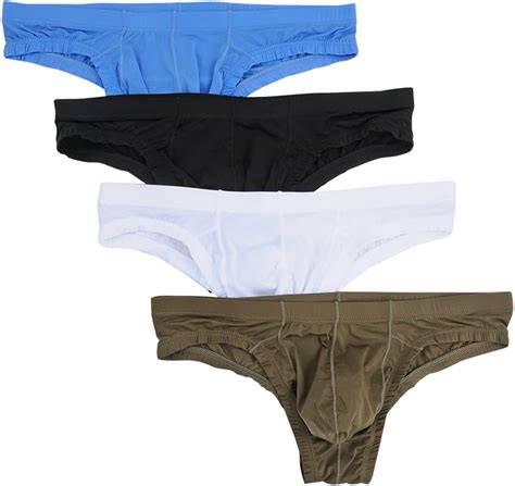 Nightaste Bragas de bikini de nailon para hombre ligeras suaves de talle bajo con triángulo