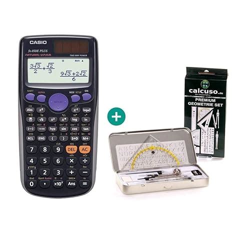 Casio Fx De Plus Geometrie Set Amazon De B Robedarf Schreibwaren