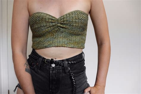 Spring Valley Bandeau Free Crochet Pattern For Ruched Summer Tube Top