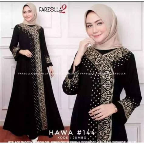 Jual Gamis Abaya Hitam Turkey Bordir Arab Saudi Elegan Model Terbaru