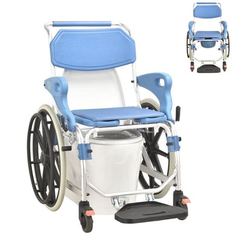 Aluminum Portable Folding Toilet Commode Wheelchair Shower Disable