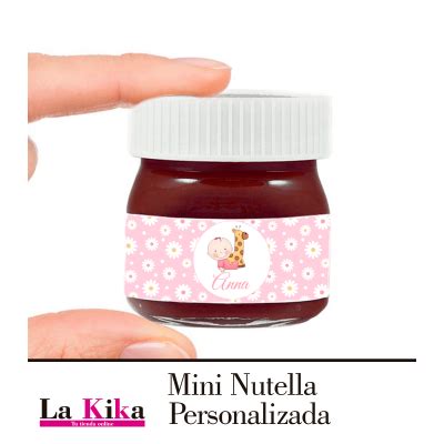 Mini Nutella Personalizada Gr Bautizos Comuniones Bodas Env Os En