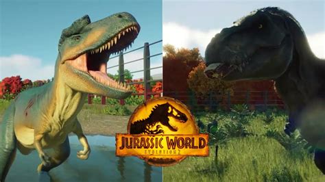 Albertosaurus Vs T Rex Jurassic World Evolution 2 Redfisch Youtube