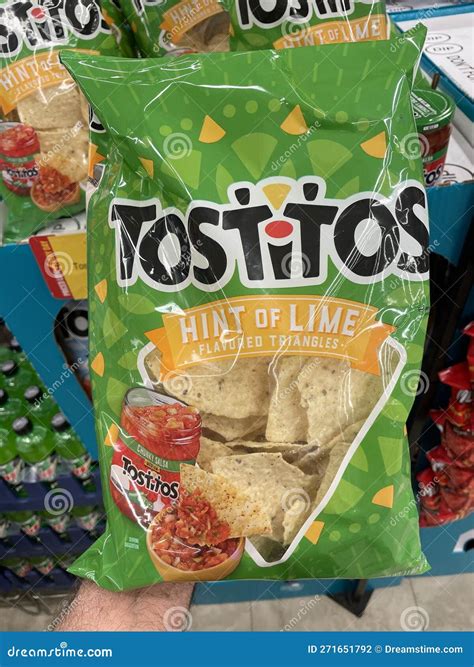 Grocery Store Tostitos Corn Chips Hint of Lime Editorial Photography ...