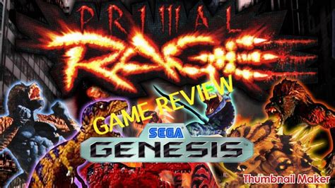 Primal Rage Sega Genesis Review Youtube