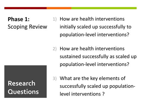 Ppt Scaling Up To A Population Health Intervention A Readiness Assessment Framework