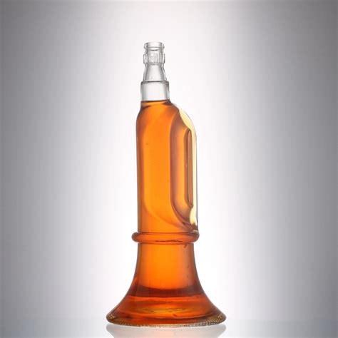 Unique Shaped Fancy Custom Empty 500 Ml Tall Glass Wine Liquor Bottle