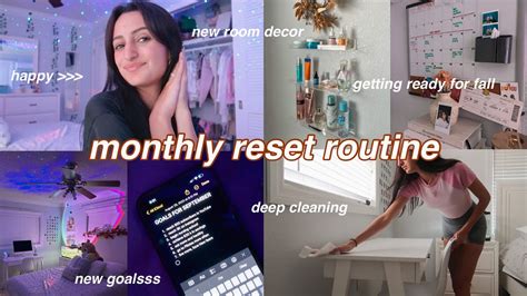 MONTHLY RESET ROUTINE Getting Ready For Fall Organizing My Room