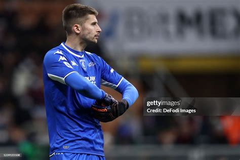 Guglielmo Vicario of Empoli FC looks on during the Serie A match ...