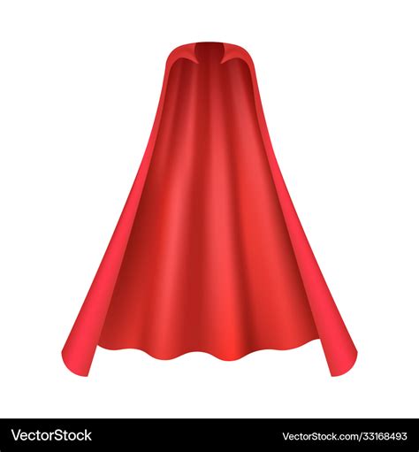 Realistic red cape for vampire or superhero Vector Image