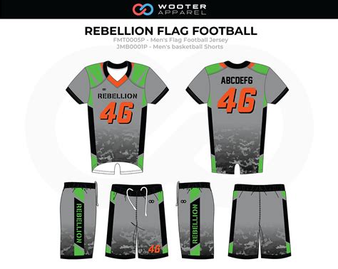Flag Football Designs | Design Your Own Flag Football Uniforms | Wooter