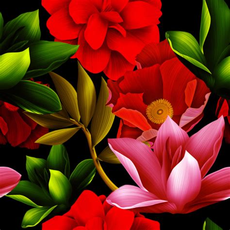 Фотообои цветы | Обои для стен красные цветы flowers-0000674 купить ...
