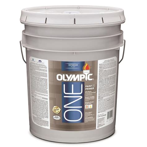 Olympic One Base 1 Ultra White Flat Latex Exterior Paint Actual Net Contents 619 Fl Oz At