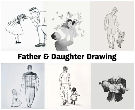 70 Father And Daughter Drawing Easy Pictures