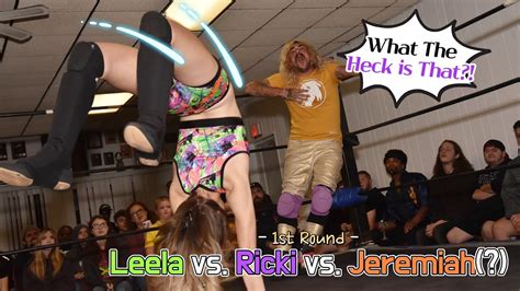 Leela Hall Vs Ricki Morris Vs Jeremiah Goldmain Nwcw Women S