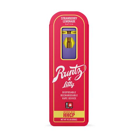 Runtz X Litty Hhc P Infused Sativa Strawberry Lemonade Disposable Pen