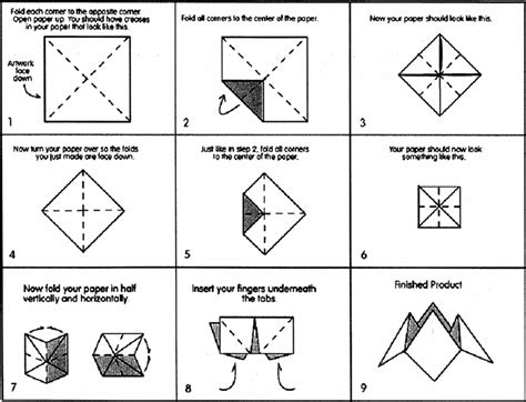 Slashcasual: Paper Fortune Teller Instructions