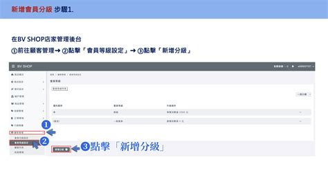 如何新增會員分級 ｜ Bv Shop電商開店 教學文章