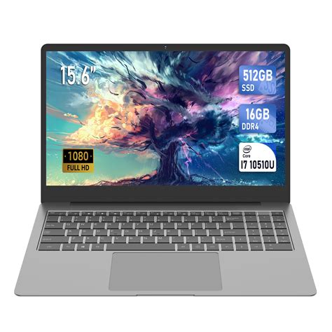 Byone 15.6" Laptop, Intel Core i7, 16GB RAM, 512GB SSD, Backlit ...