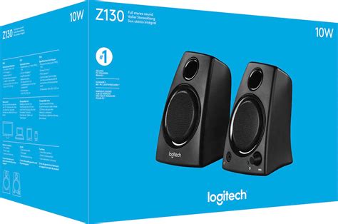 Best Buy Logitech Z130 20 Speaker System 2 Piece Black 980 000417